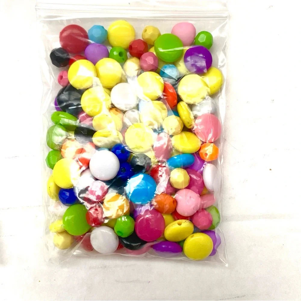 Colorful Bead Set for Jewelry Making or Party Decorations